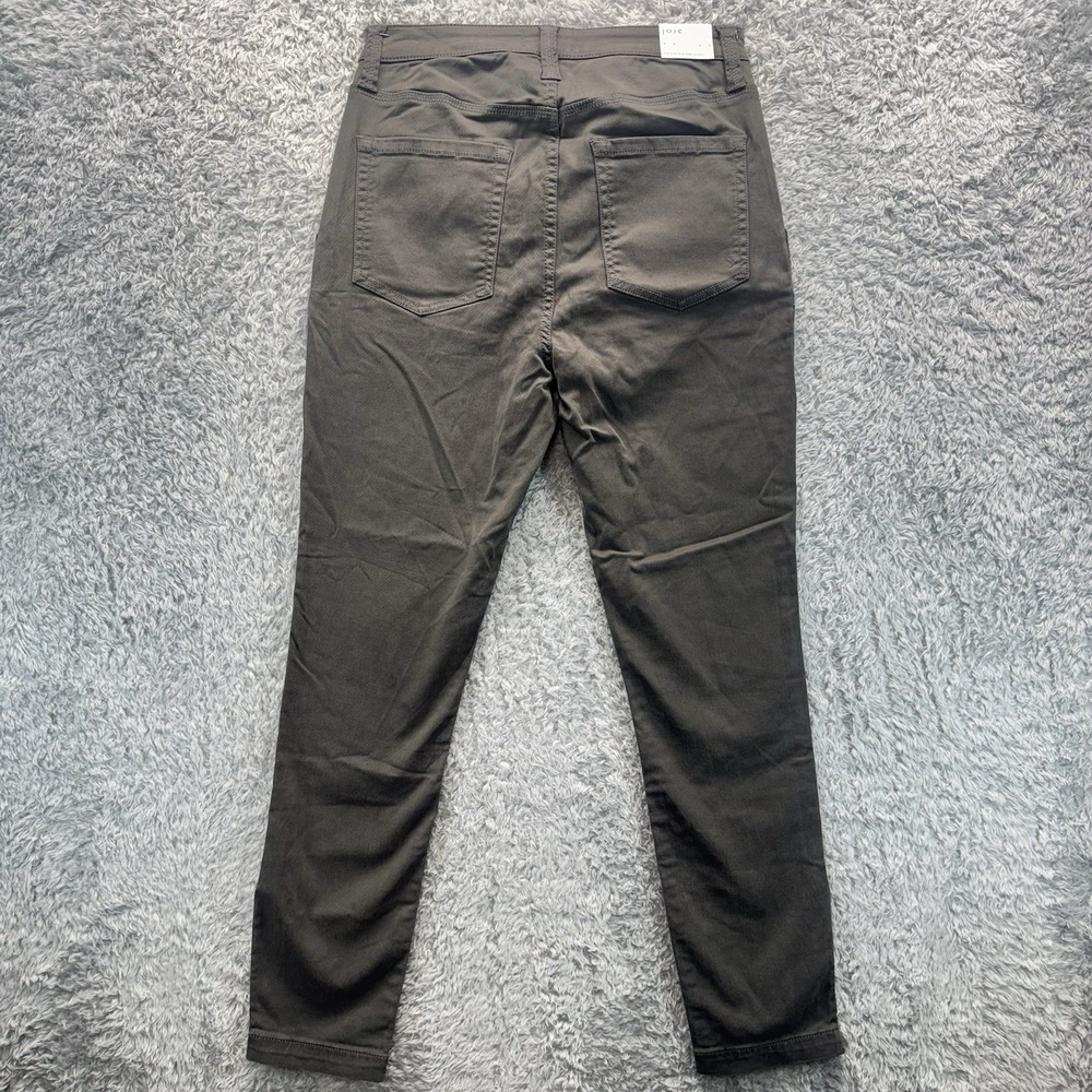 Joie High Rise Park Skinny Pants Women's Storm Gray Cotton Blend Utility Zip 30 - Picture 10 of 12